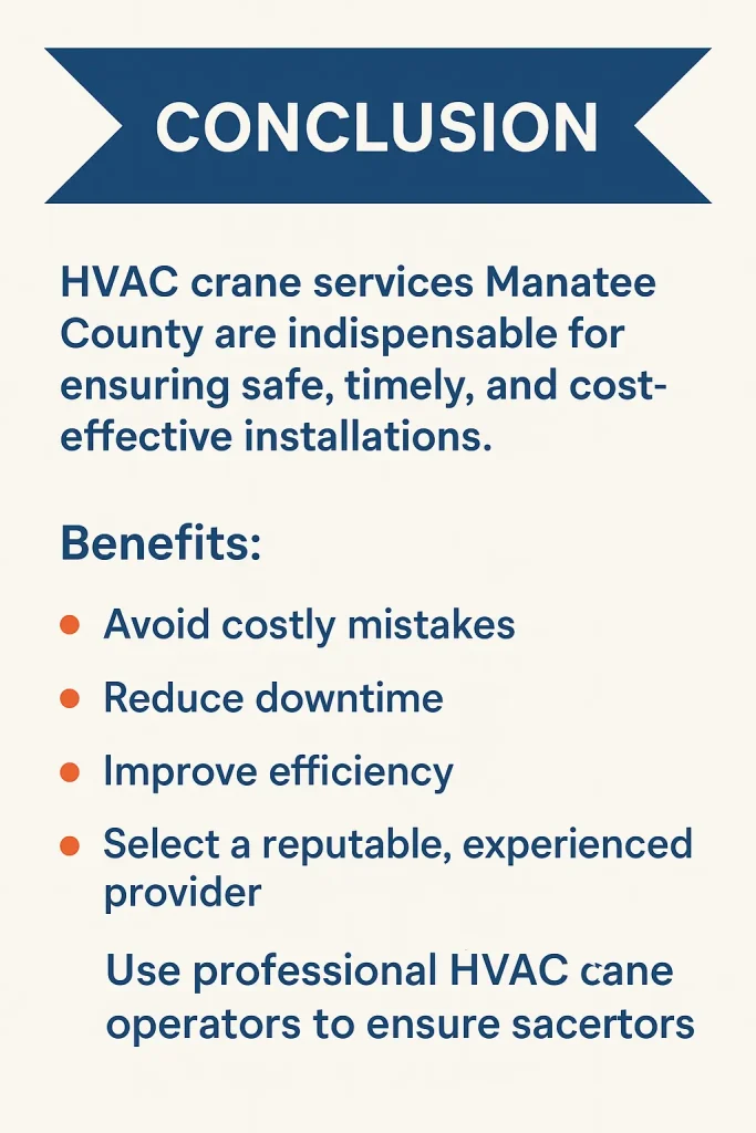 benefits of hvac crane services manatee county